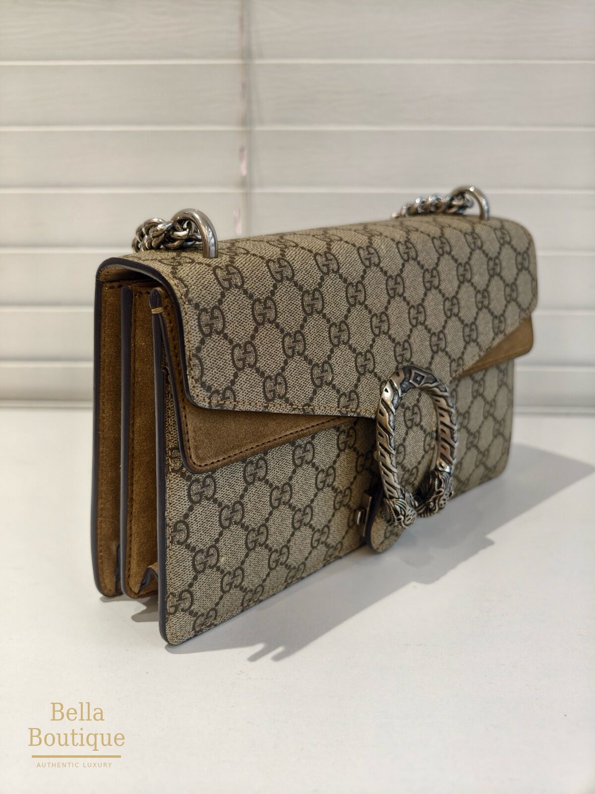 شنطة Gucci ديونيسوس سمول أصلية — من الجانب