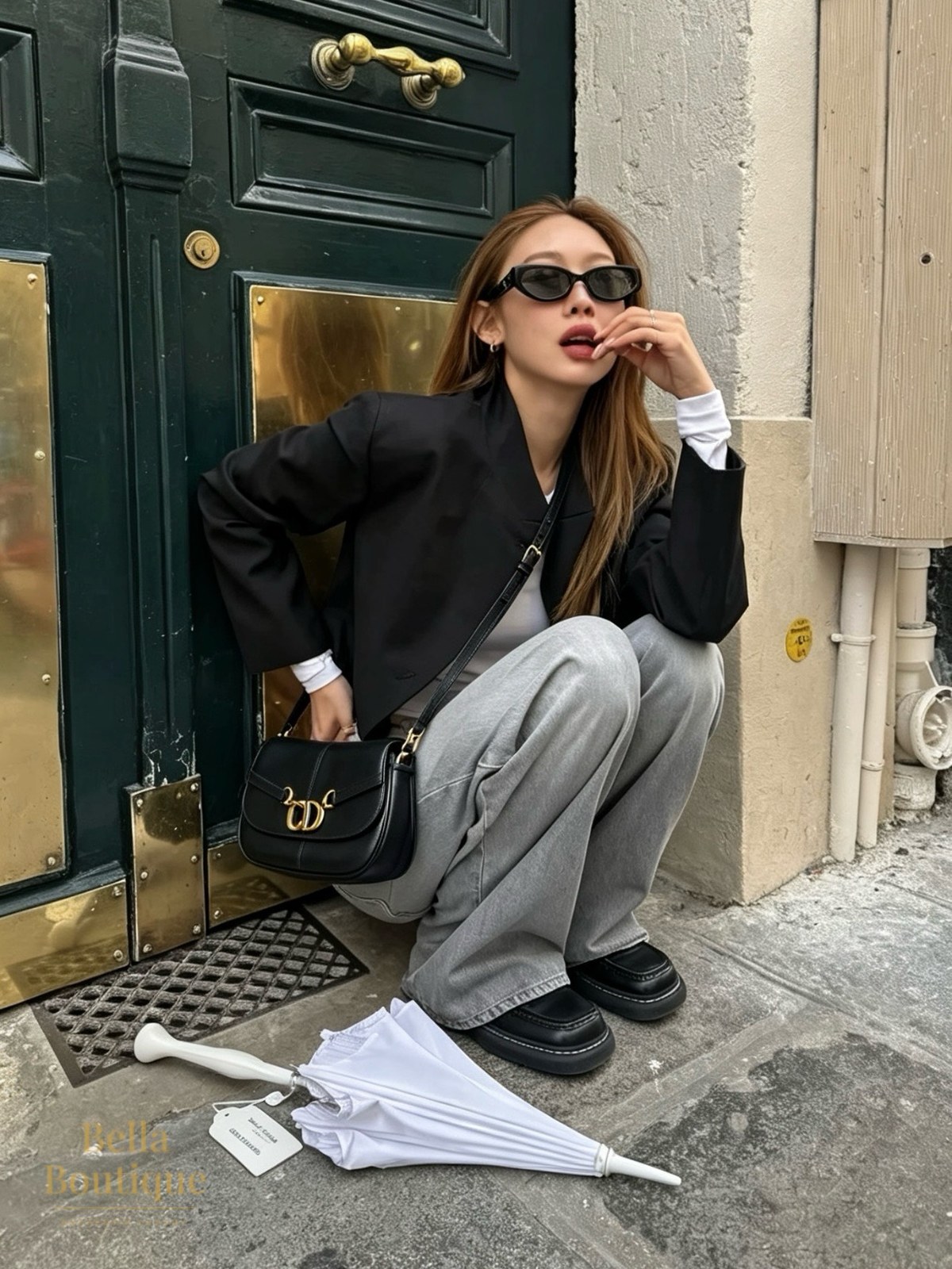 شنطة Dior سي دي بيساس — أسود أصلية — محمولة