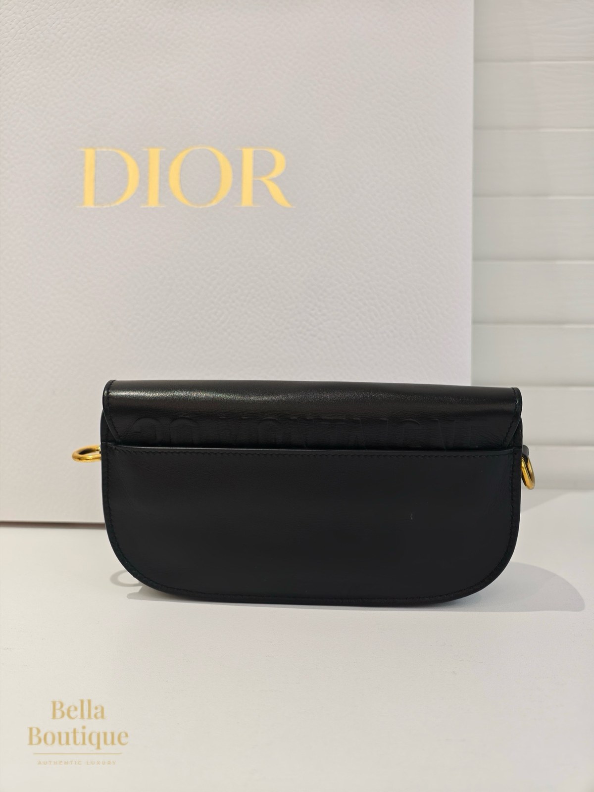 شنطة Dior بوبي — أسود أصلية — من الخلف