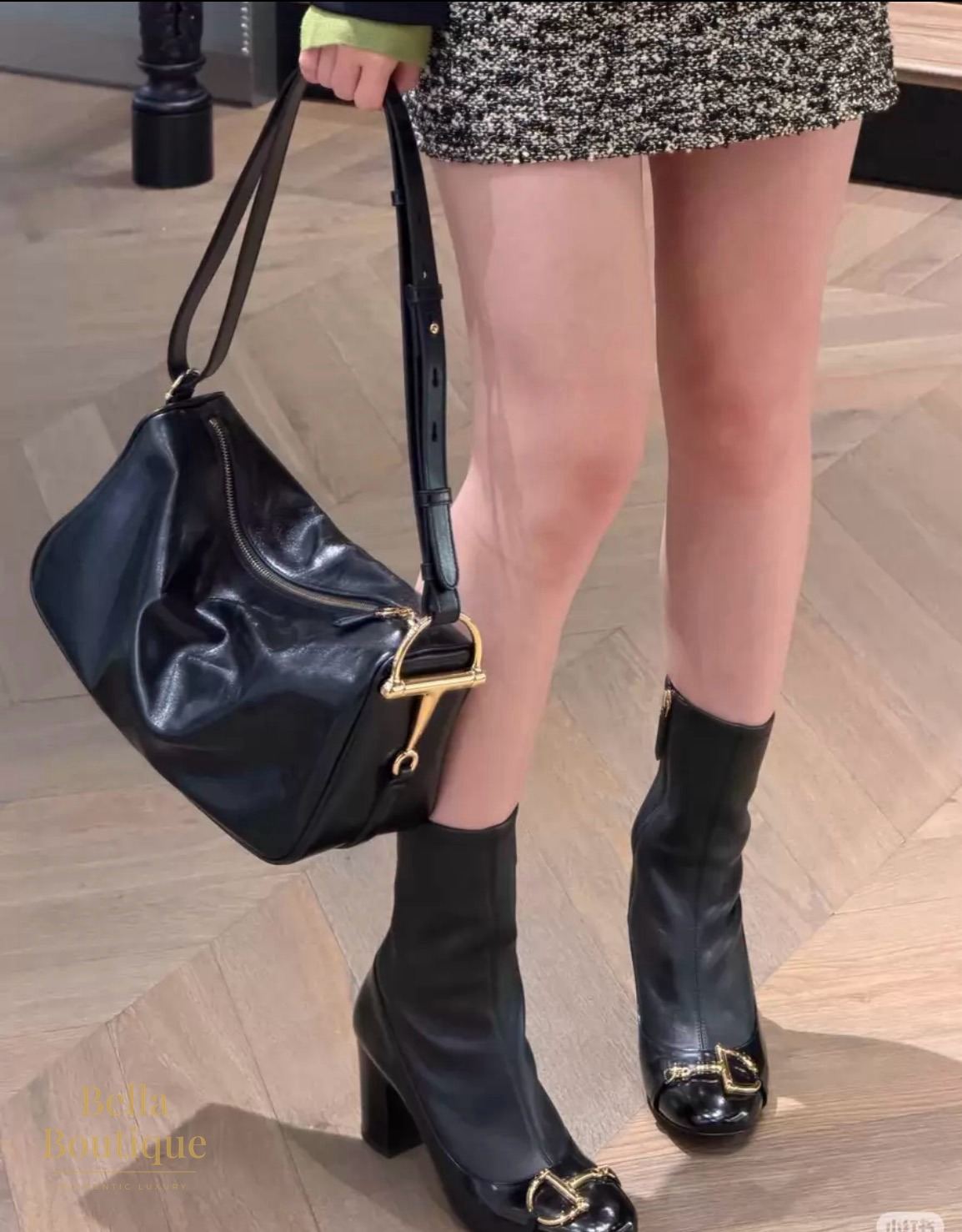 شنطة Gucci هورسبيت بنصف لجام أصلية — محمولة