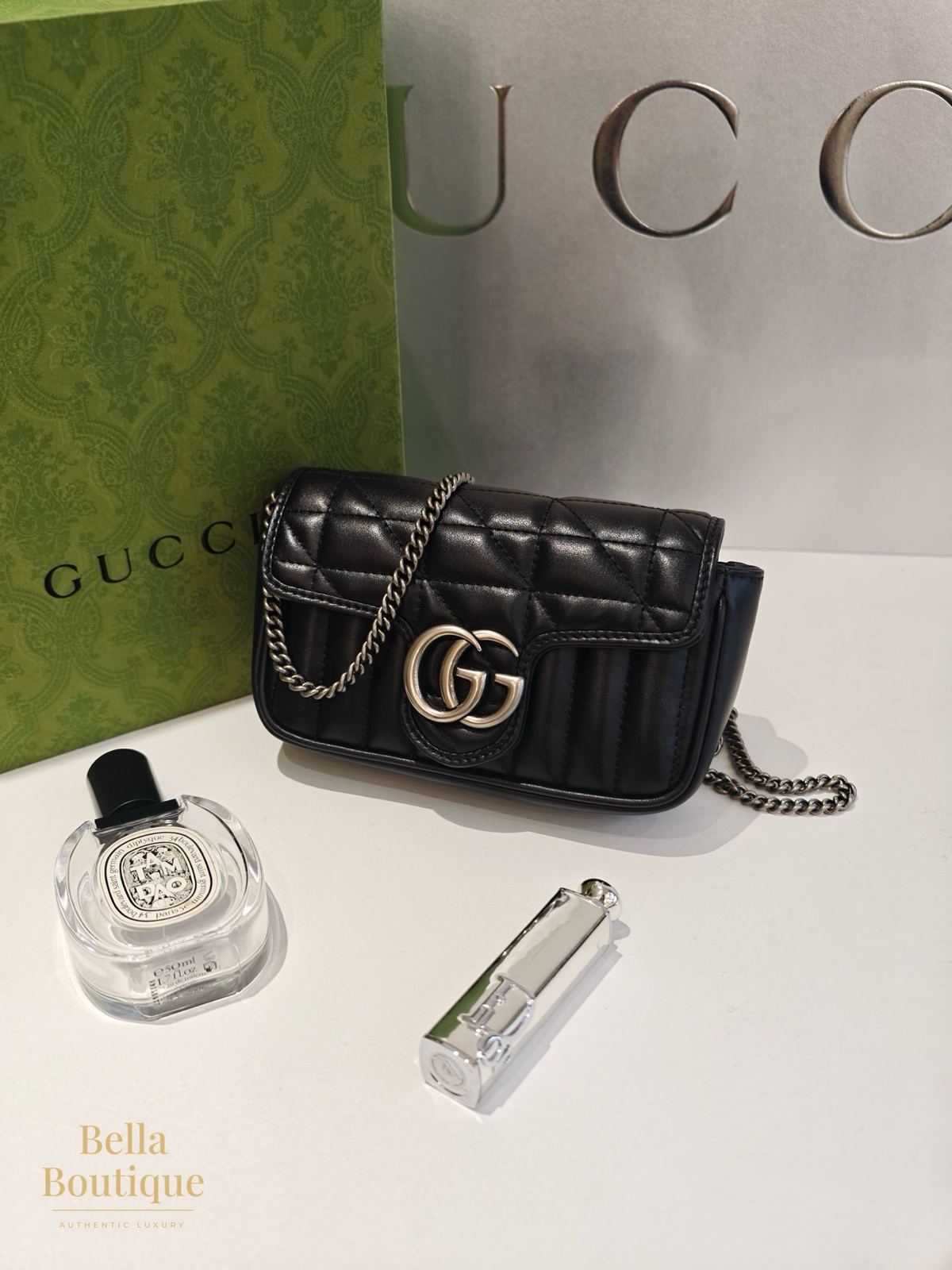 شنطة Gucci جي جي مارمونت ميني أصلية — بإطلالة كاملة