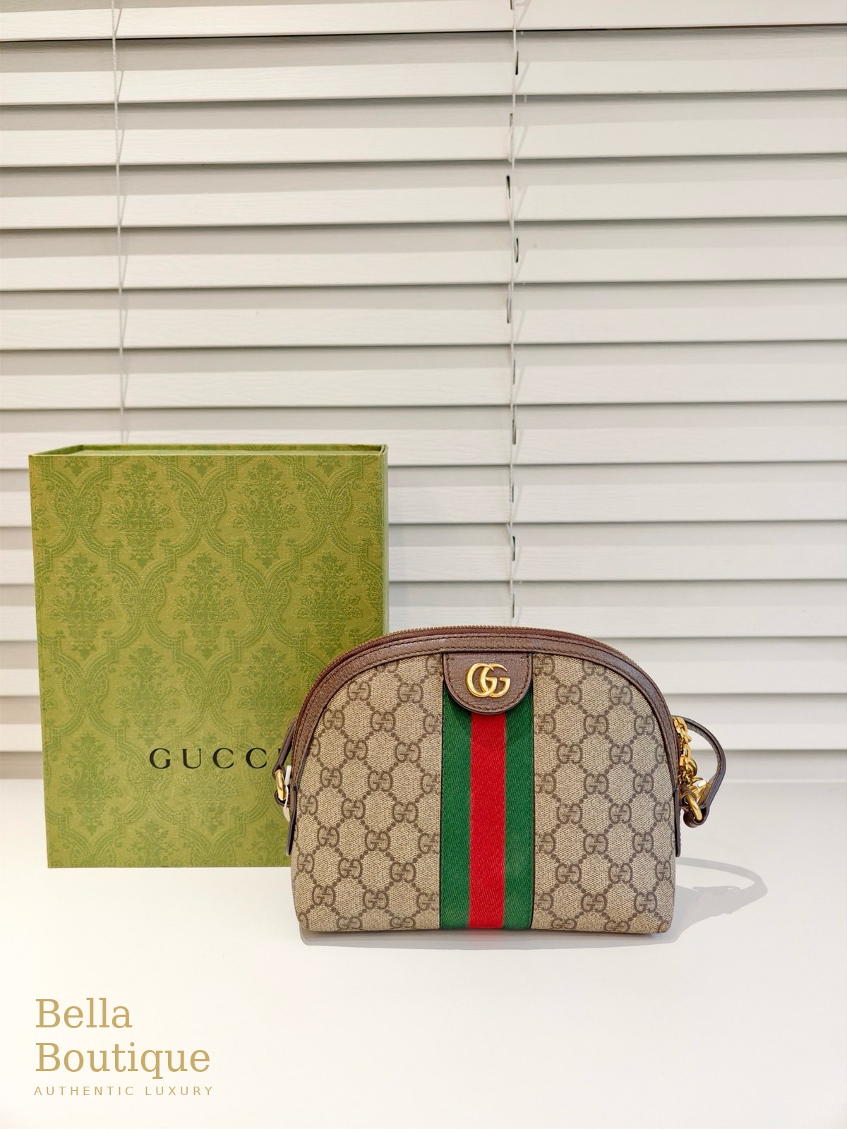 شنطة Gucci أوفيديا دوم صغيرة أصلية — المنظر الأمامي