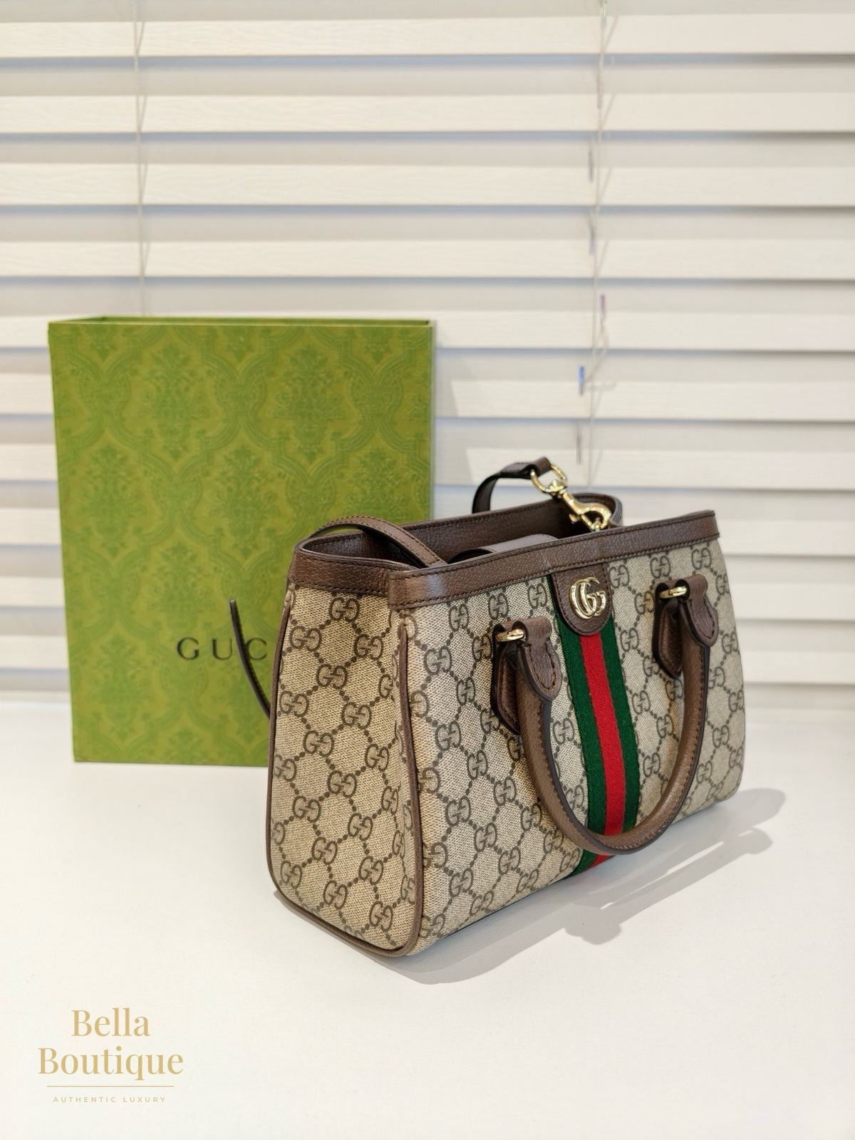 شنطة Gucci أوفيديا GG توت أصلية — من زاوية أخرى