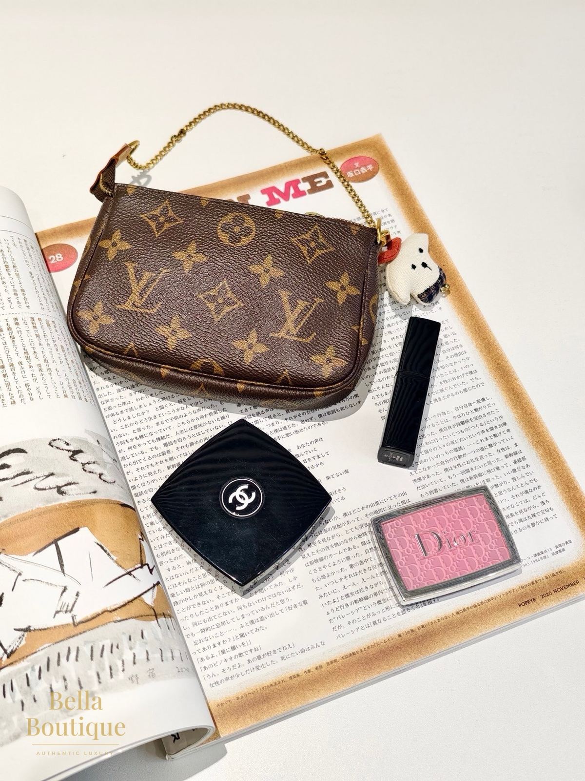 شنطة Louis Vuitton ميني بوشيت أصلية — بإطلالة كاملة